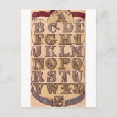 Dame Wonder's Amusing Alphabet Briefkaart (Voorkant)