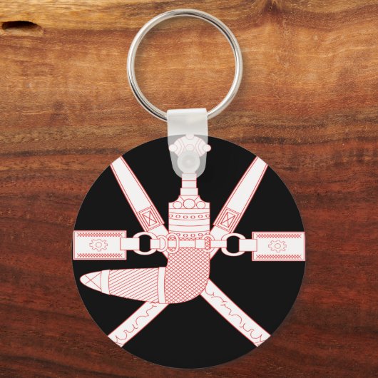 damembleem sleutelhanger (Voorkant)