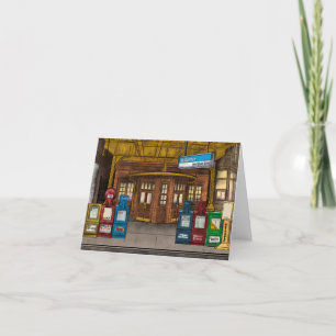 Damen Blue Line Chicago Feestdagen Kaart