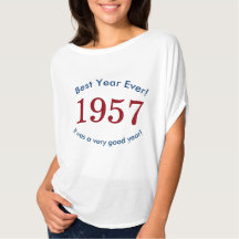 Dames 1957 ♥ Beste jaar ooit! 60e verjaardag Shirt