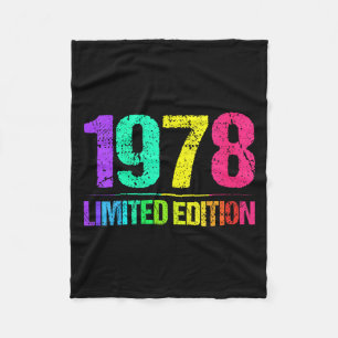 Dames 1978 Limited Editie Vintage 78s Retro Vint Fleece Deken