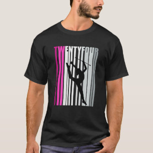 Dames 24e ritmische gymnastiek verjaardag baton dr t-shirt