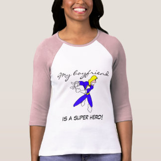Dames 3/4 Mijn vriend is een Super Hero! T-shirt