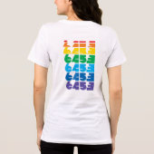 Dames 6453 Multi-kleur blok tee Tri-Blend Shirt (Achterkant)