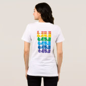 Dames 6453 Multi-kleur blok tee Tri-Blend Shirt (Achterkant volledig)