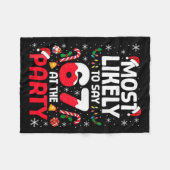 Dames 67 Grappige Kerst Meme Het Meest Waarschijnl Fleece Deken (Voorkant (Horizontaal))