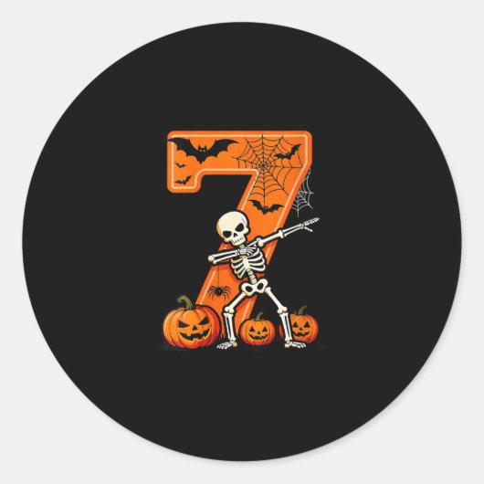 Dames 67 Six Seven Meme Koppel Matching Skelet Ronde Sticker (Voorkant)