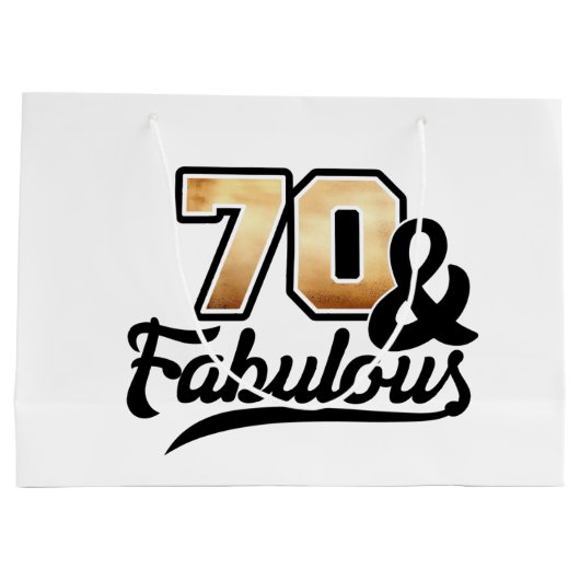 Dames 70e verjaardag groot cadeauzakje (Achterkant)