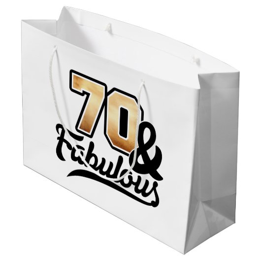 Dames 70e verjaardag groot cadeauzakje (Achterkant Gekanteld)