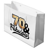 Dames 70e verjaardag groot cadeauzakje (Voorkant Gekanteld)