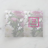 Dames 80ste verjaardag bloemenpracht kaart (Binnen)