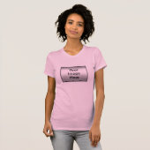 Dames AA Pet Sleeve Raglan (uitgerust) T-shirt (Voorkant volledig)