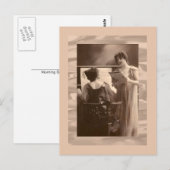 Dames aan piano en zingend Victoriaans Briefkaart (Voorkant / Achterkant)