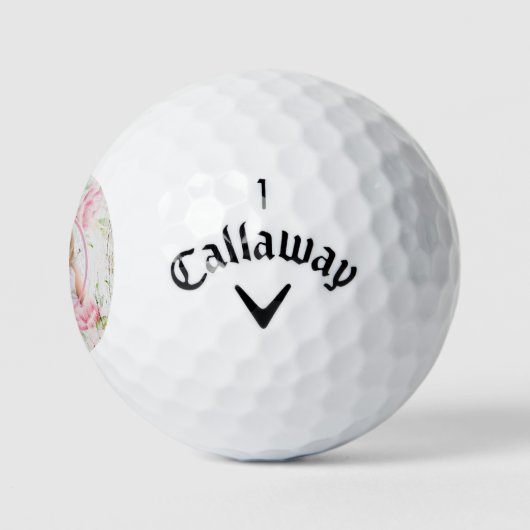 Dames aangepaste foto - Shabby Chic-Roos Golfballen (Logo)