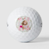 Dames aangepaste foto - Shabby Chic-Roos Golfballen (Voorkant)