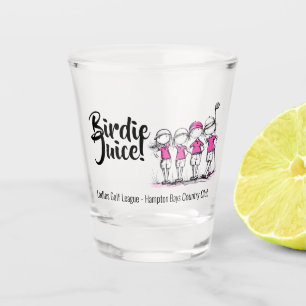 Dames Aangepaste Golf Liga: Birdie Shotglas Shot Glas