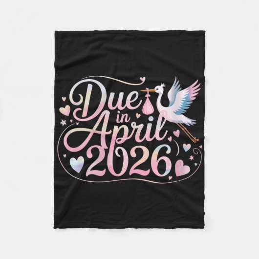 Dames aankomend april 2026 verwachte datum nieuwe fleece deken (Voorkant)