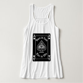 Dames Ace of Spades Zwarte Speelkaart Tshirt