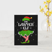 Dames advocaat Elf Kerst Familie Meisjes Vrouwen E Kaart (Gele Bloem)