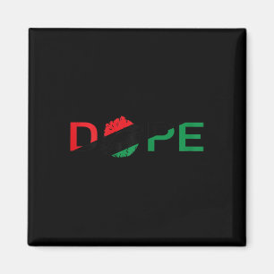 Dames Afrikaanse Lippen Vlag Drug Melanine Zwarte Magneet