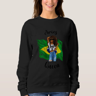 Dames Afro Braziliaanse Ram Koningin Afrikaanse Di Trui