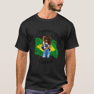 Dames Afro Braziliaanse Waterman Koningin Afrikaan T-shirt