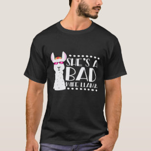 Dames Alpaca Fan Design Ze Is Een Slechte Vrouw L T-shirt