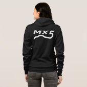 Dames American Apparel Fleece Jogger MX5 Hoodie (Achterkant volledig)