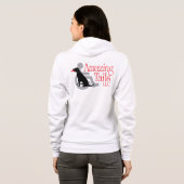 Dames American Apparel  flex fleece ritssluiting h Hoodie (Achterkant volledig)