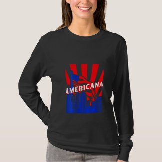 Dames Americana, Stad, Vlag, BJJ, Jiu Jitsu, MMA, T-shirt