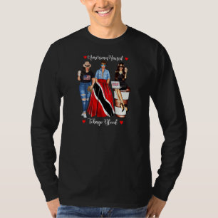 Dames Amerikaans Opgevoed Tobago Bloed Trinidad & T-shirt