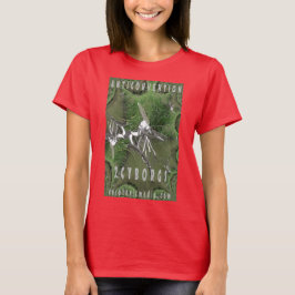 Dames "Anticonventie" gekleurde t-shirt