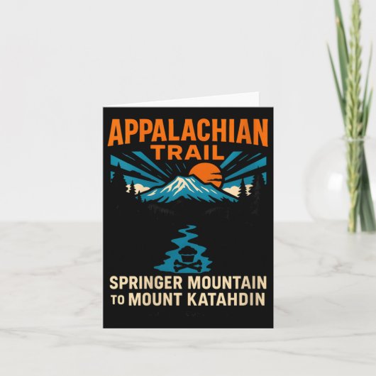 Dames Appalachian Trail Springer Naar Katahdin Vin Kaart (Voorkant)