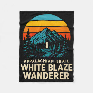 Dames Appalachian Trail Witte Blaze Wanderer Retro Fleece Deken
