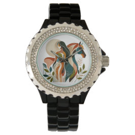 Dames Art Deco Abstract Horloge