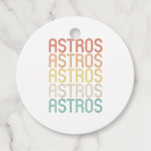 Dames Astros Bedankjes Labels (Voorkant)