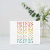 Dames Astros  Briefkaart (Staand voorkant)