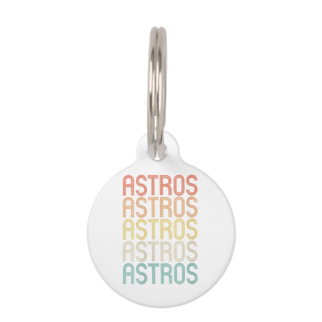 Dames Astros  Huisdierpenning (Voorkant)