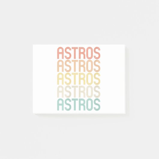 Dames Astros Post-it® Notes (Voorkant)