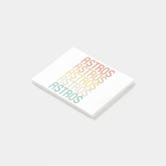 Dames Astros Post-it® Notes (Schuin)