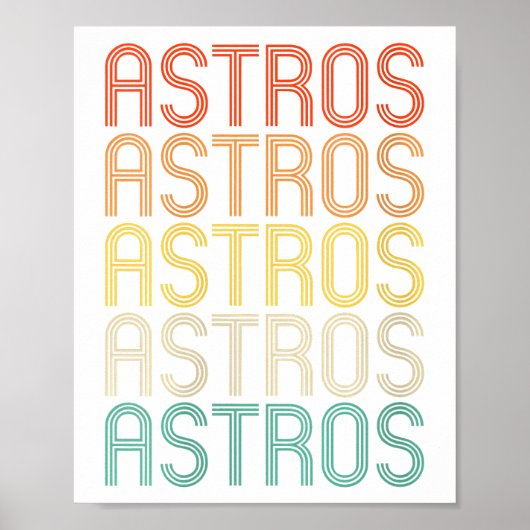 Dames Astros Poster (Voorkant)