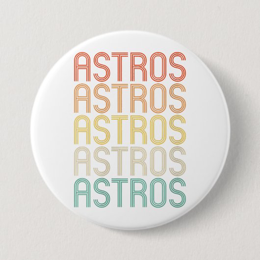 Dames Astros Ronde Button 7,6 Cm (Voorkant)