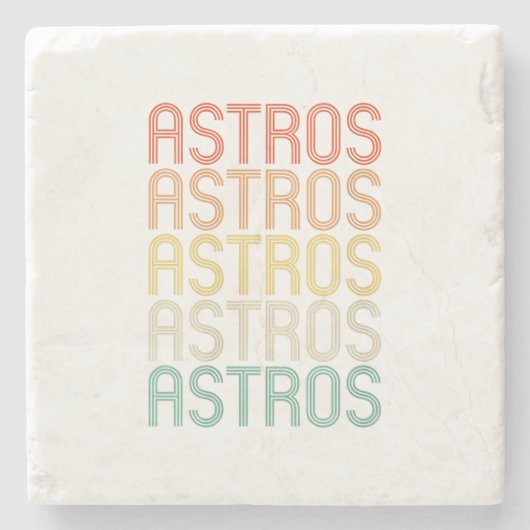 Dames Astros Stenen Onderzetter (Voorkant)