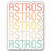 Dames Astros Sticker (Voorkant)