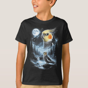 Dames Atiel Huilend naar de Maan 90s Retro Papegaa T-shirt