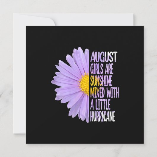 Dames augustus verjaardag Dames cadeau Grappige ma Kaart (Voorkant)