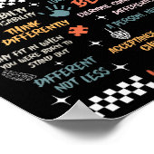 Dames autism awareness wereldtour goedheid poster (Hoek)