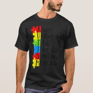 Dames Autisme Bewustzijn Steun Autisme Kinderen Vo T-shirt