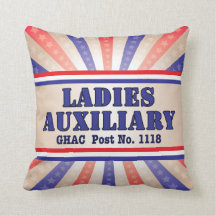 Dames Auxiliary Patriotic Pillow van Andy Mathis