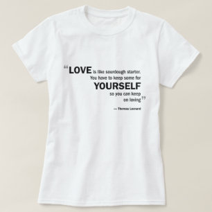 Dames Baby Doll T - 'Liefde is als brondeeg...' T-shirt